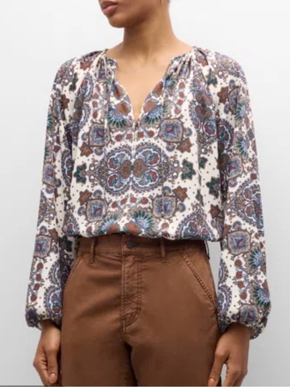 Veronica Beard Solay Long Sleeve BlouseSize 10